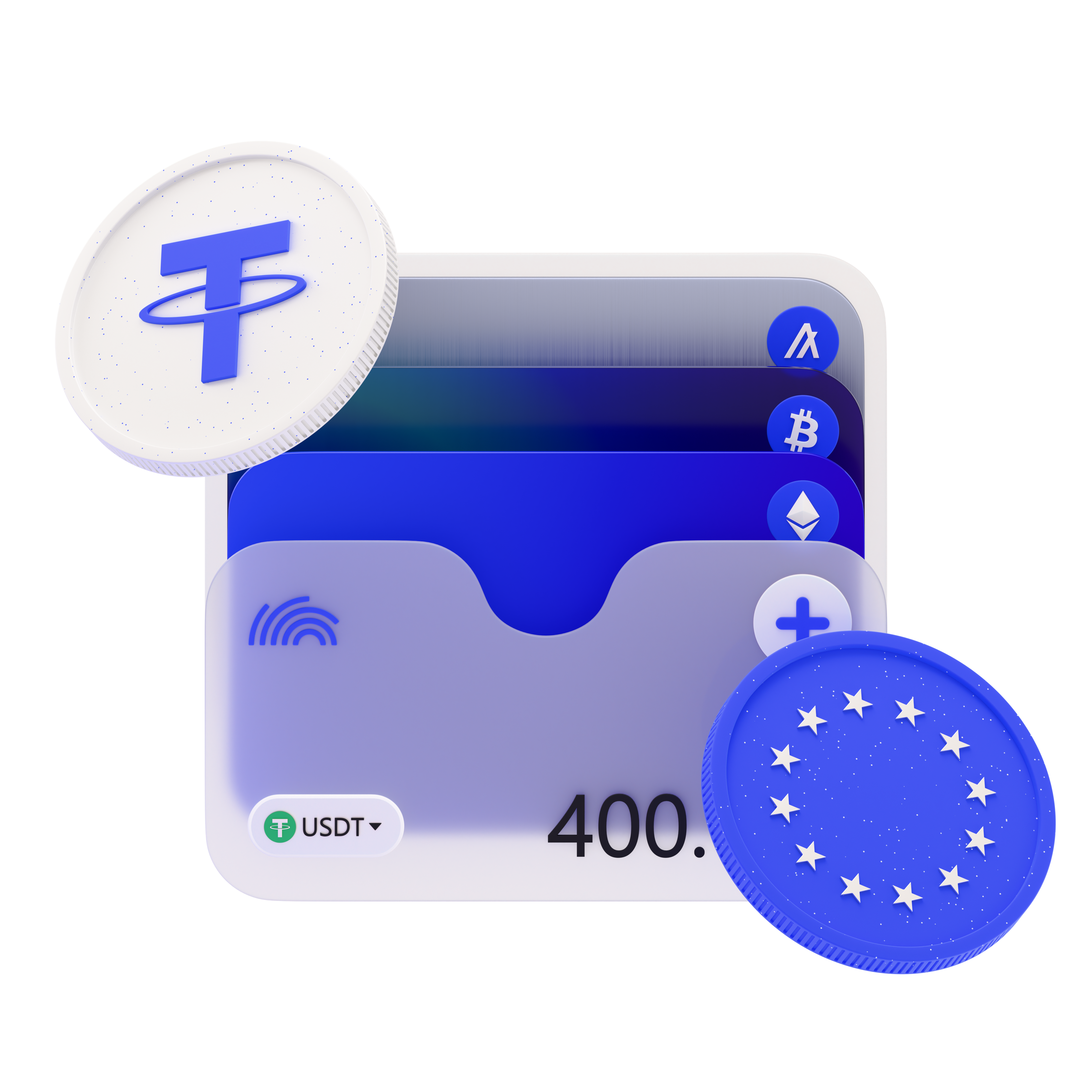3D-иллюстрация Wallet