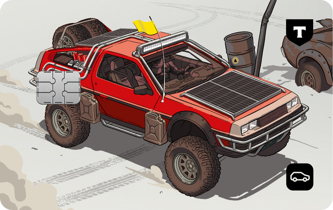 Готовая карта Mad Max DeLorean